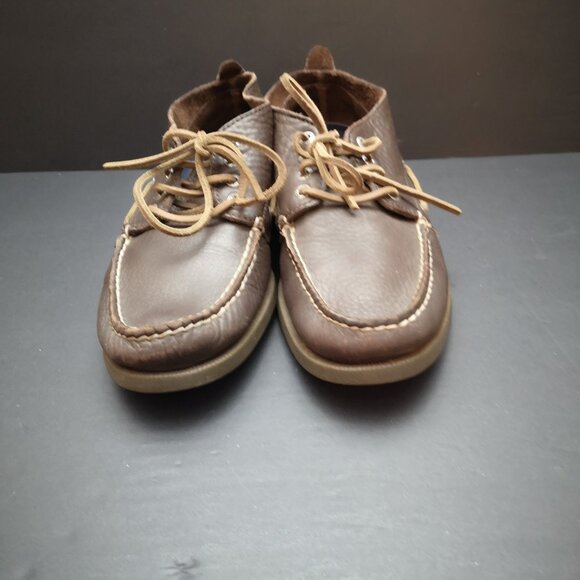 Sperry Top Sider Size 9M Dark Brown Leather Non Marking Sole Deck Shoes - Picture 6 of 8
